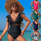 🌴Дамски бански от една част с волани👙
